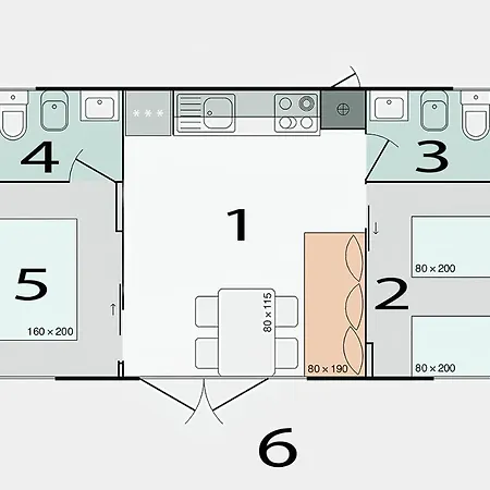 Campingplatz O'live Premium Mobile